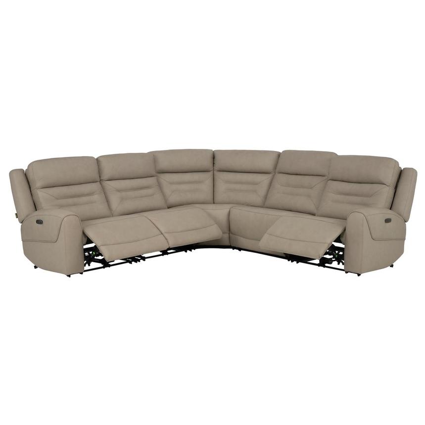 Solstice Leather Power Reclining Sectional with 5PCS/2PWR  alternate image, 2 of 9 images.