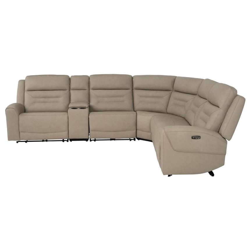 Solstice Leather Power Reclining Sectional with 6PCS/3PWR  alternate image, 2 of 11 images.