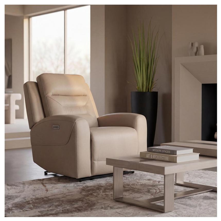 Solstice Leather Power Recliner  alternate image, 2 of 11 images.