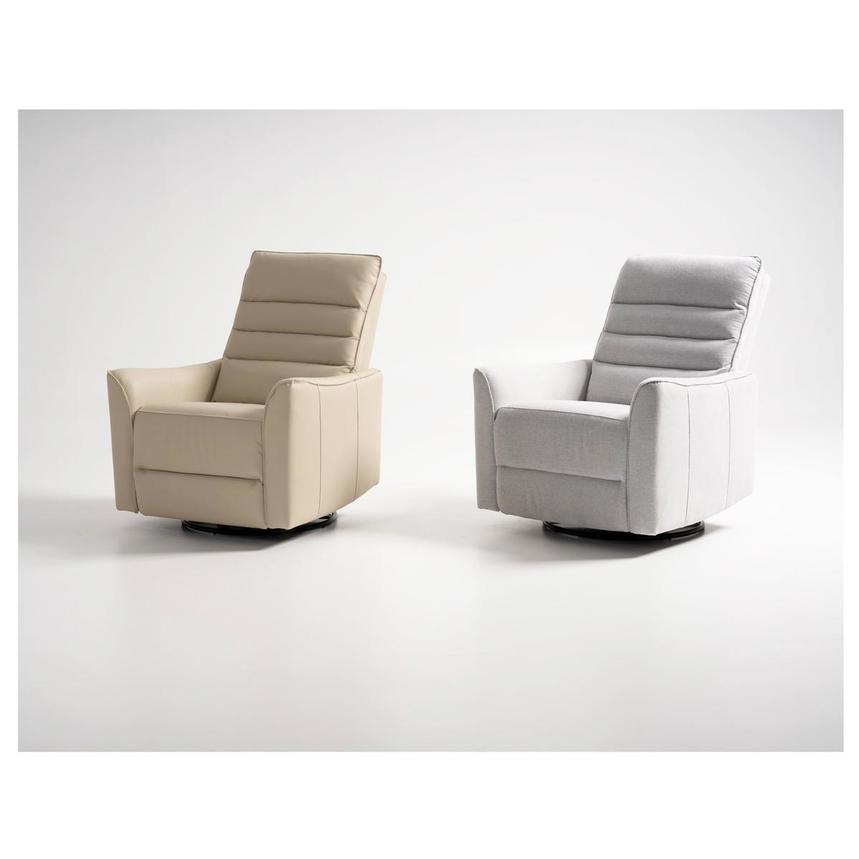 Campbell Light Gray Swivel Glider Recliner alternate image, 3 of 12 images.
