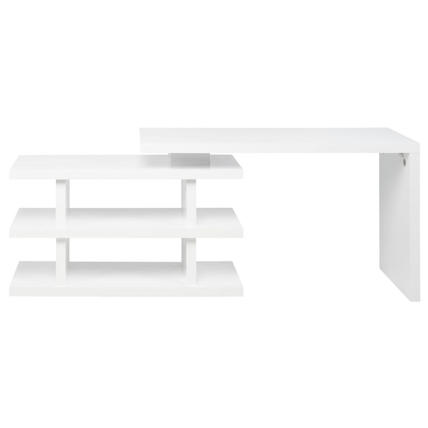 Steps White L-Shaped Desk  alternate image, 6 of 10 images.