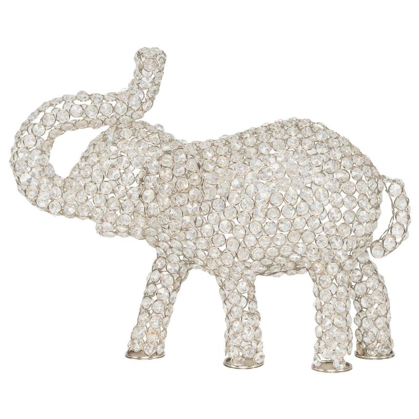 Crystal Elephant Sculpture  main image, 1 of 7 images.