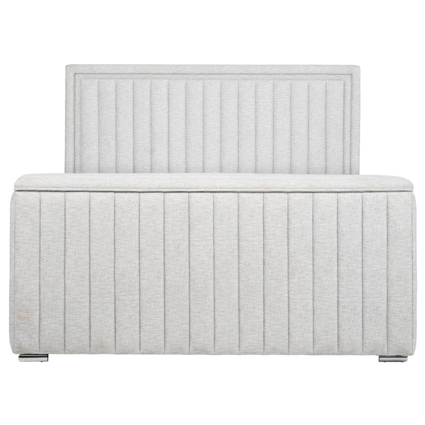 Ellia King Panel Bed w/LED Lights, TV Lift & Fireplace  alternate image, 7 of 13 images.
