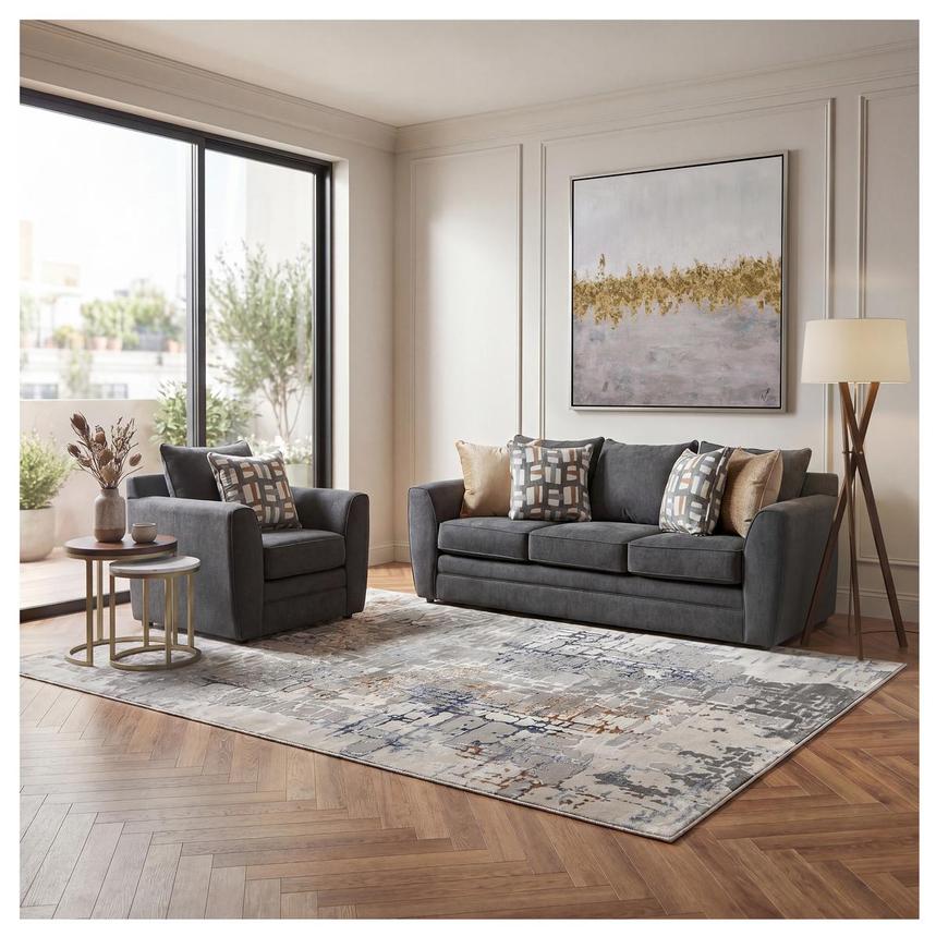 Pebble Gray Sofa  alternate image, 2 of 9 images.
