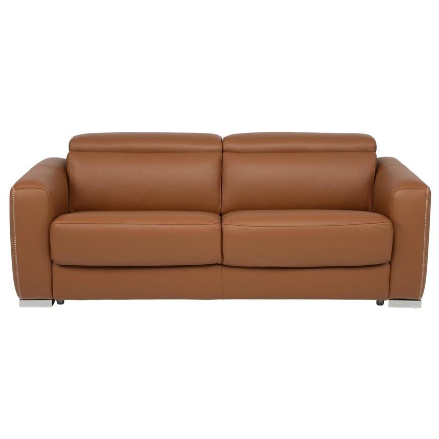Bay Harbor Tan Leather Sleeper  main image, 1 of 12 images.