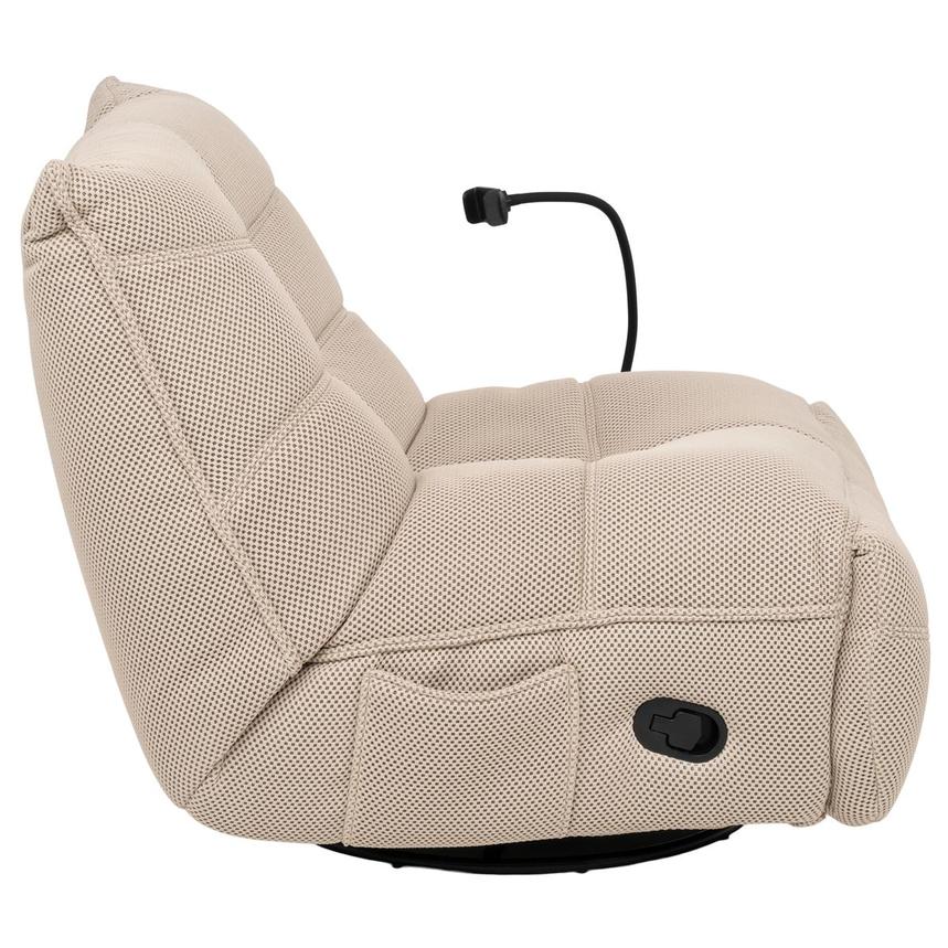 Wyatt Cream Swivel Glider Recliner  alternate image, 6 of 13 images.
