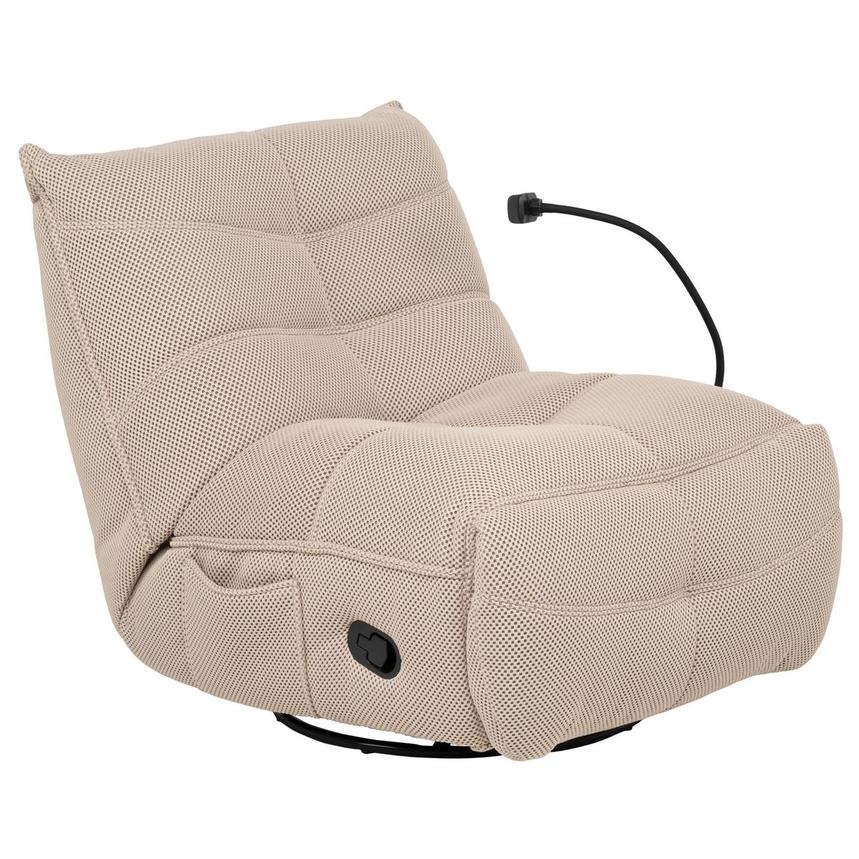 Wyatt Cream Swivel Glider Recliner  main image, 1 of 13 images.