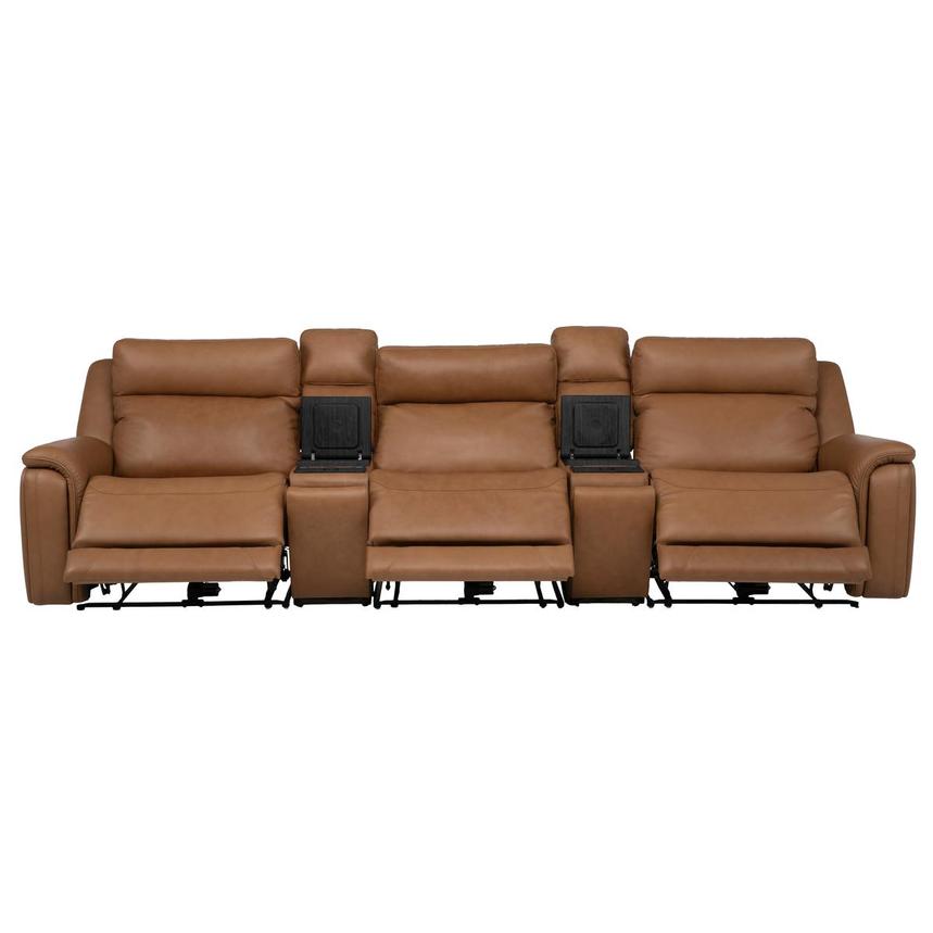 Venus  5PCS/3PWR Home Theater Leather Seating w/Beverage Cooler  alternate image, 3 of 25 images.