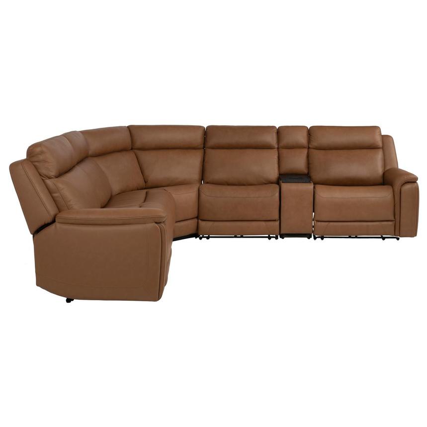 Venus  6PCS/2PWR Leather Power Reclining Sectional w/Beverage Cooler  alternate image, 5 of 14 images.