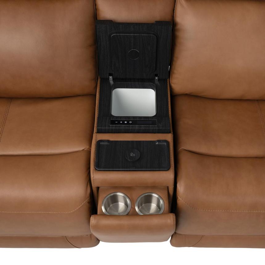 Venus  5PCS/3PWR Home Theater Leather Seating w/Beverage Cooler  alternate image, 8 of 25 images.