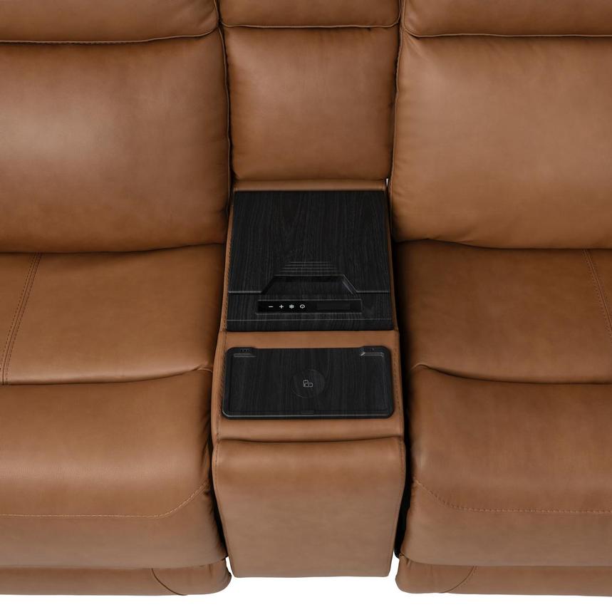 Venus  7PCS/3PWR Leather Power Reclining Sectional w/Beverage Cooler  alternate image, 10 of 17 images.