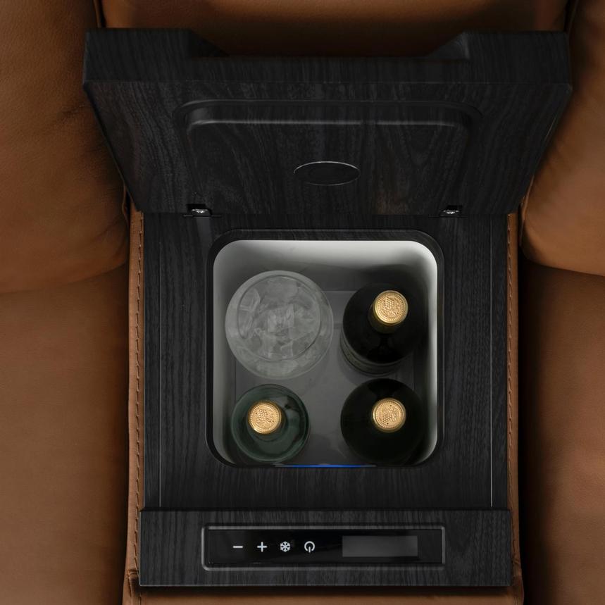Venus  5PCS/3PWR Home Theater Leather Seating w/Beverage Cooler  alternate image, 13 of 25 images.