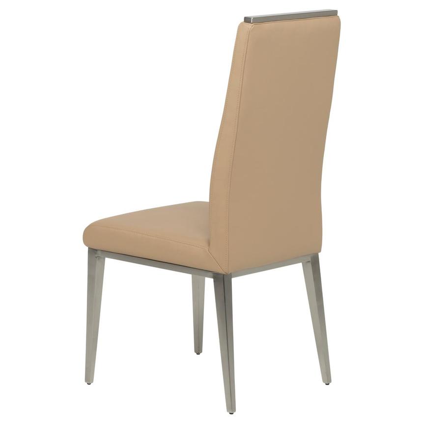 Celeste Dark Cream Leather Side Chair alternate image, 5 of 8 images.