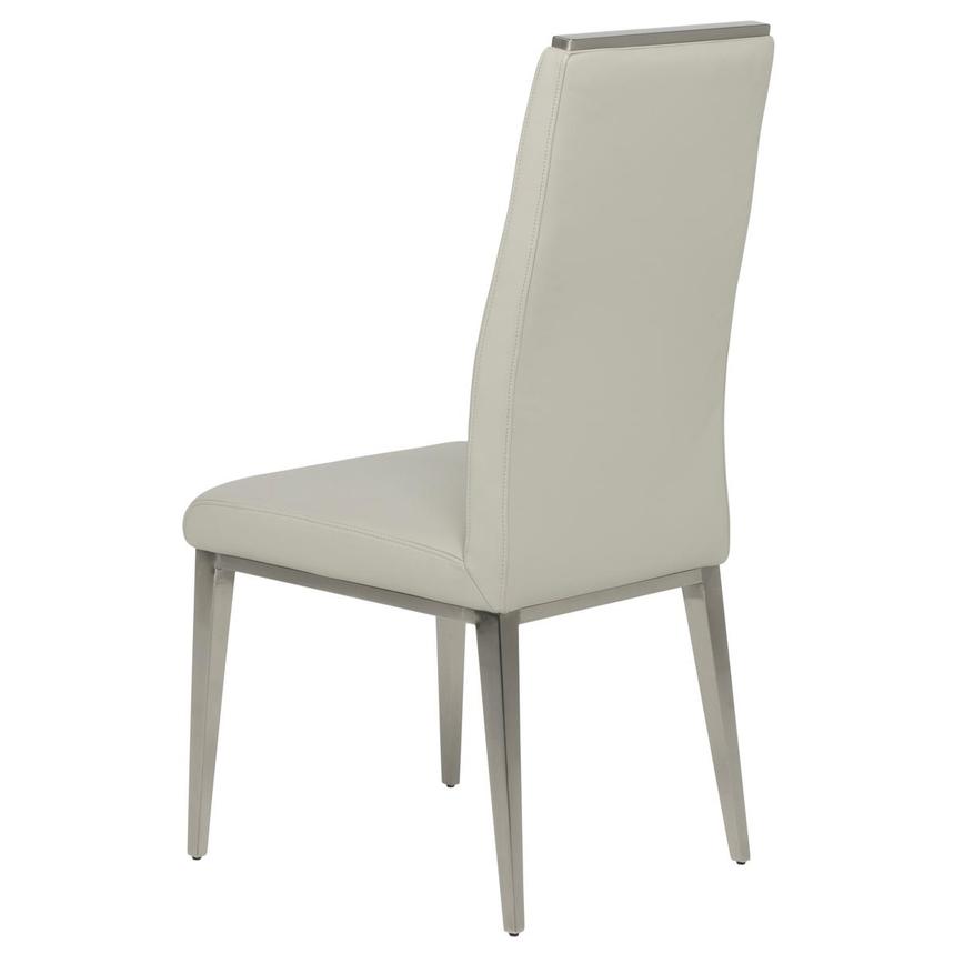 Celeste Gray Leather Side Chair alternate image, 5 of 8 images.