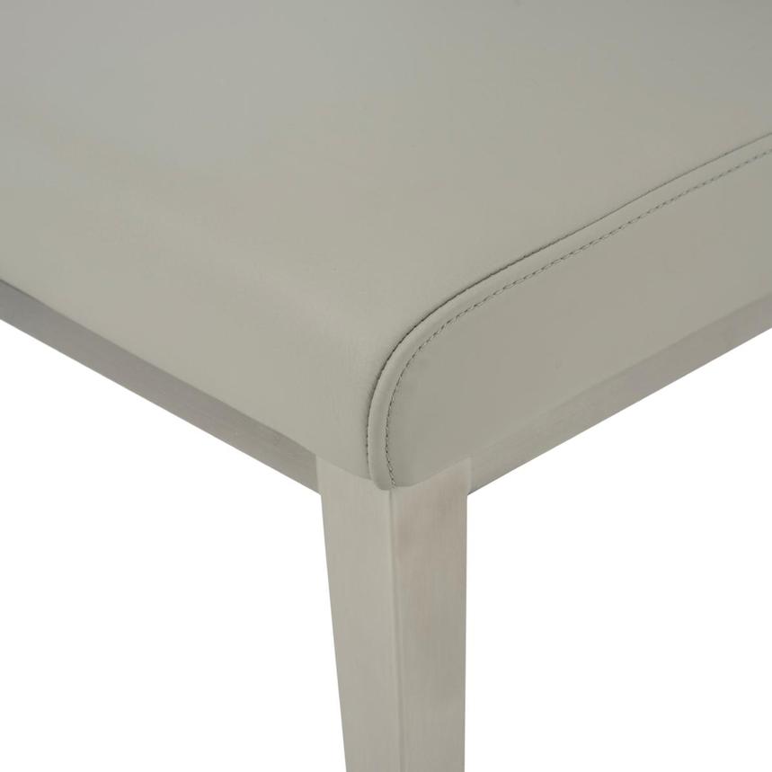 Celeste Gray Leather Side Chair  alternate image, 8 of 8 images.