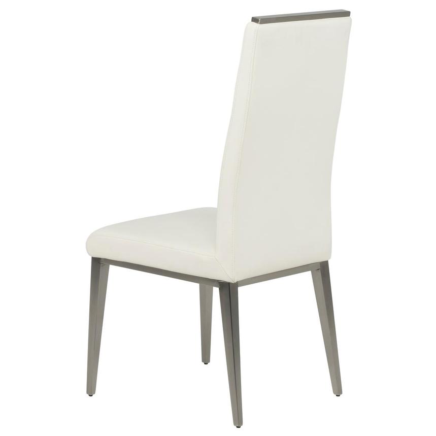 Celeste White Leather Side Chair alternate image, 5 of 8 images.