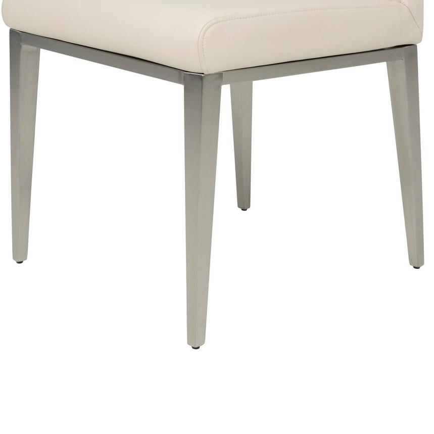 Celeste Cream Leather Side Chair  alternate image, 8 of 8 images.