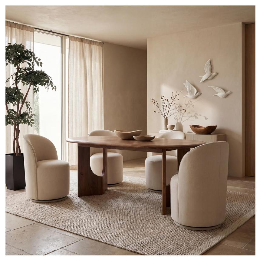 Turn Oval Dining Table  alternate image, 2 of 7 images.