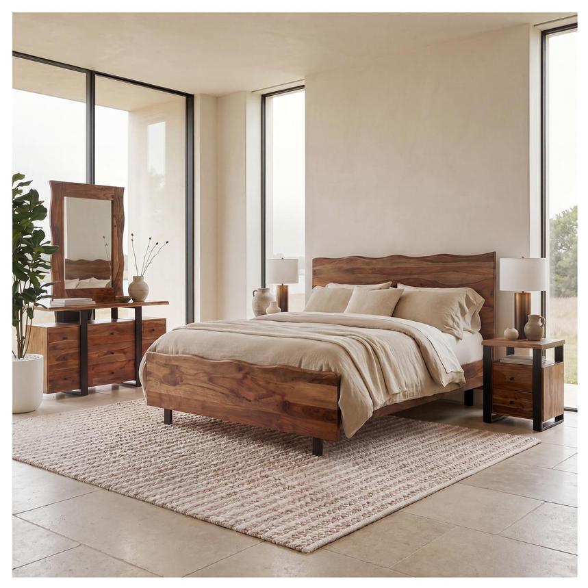 Brownstone Queen Panel Bed  alternate image, 3 of 8 images.