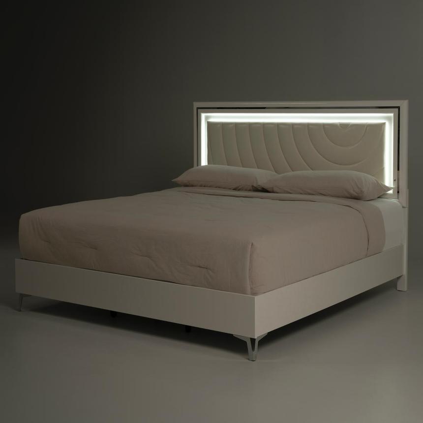 Thalia Queen Platform Bed w/Light alternate image, 3 of 9 images.
