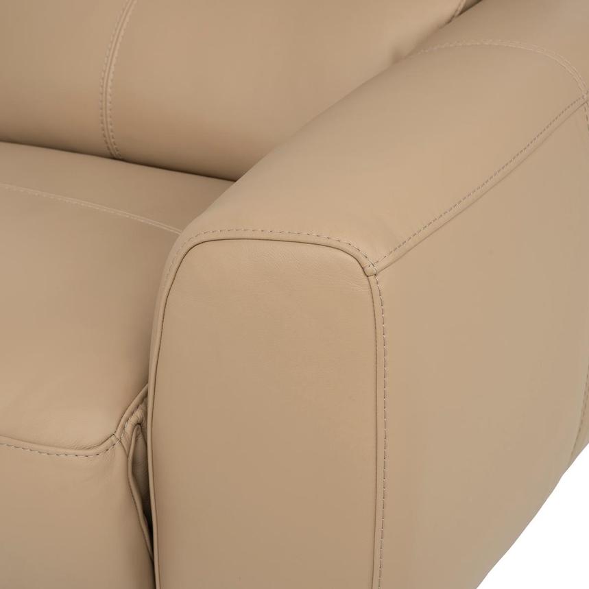 Granet Dark Cream Leather Power Reclining Sectional with 5PCS/3PWR alternate image, 10 of 13 images.