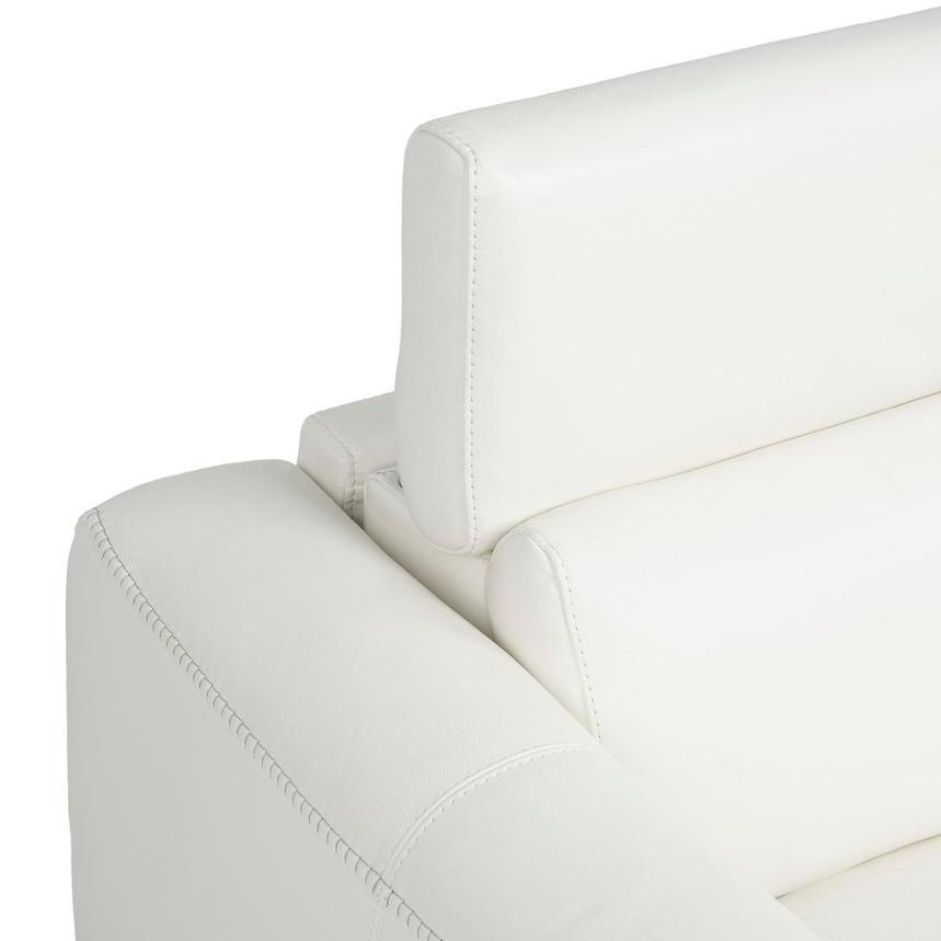 Bay Harbor White Leather Sleeper  alternate image, 8 of 13 images.