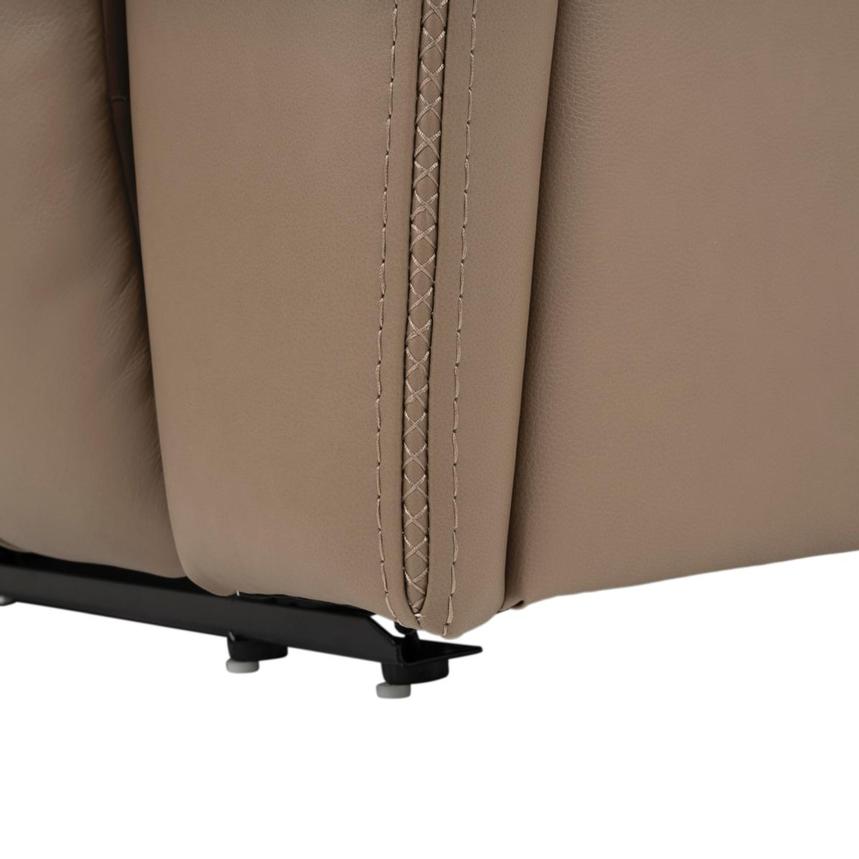 Galaxy Light Brown Leather Power Reclining Sectional with 5PCS/3PWR alternate image, 8 of 9 images.
