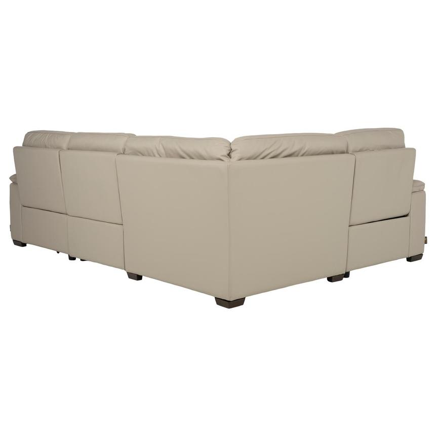 Volt Taupe Leather Power Reclining Sectional with 5PCS/3PWR alternate image, 5 of 10 images.