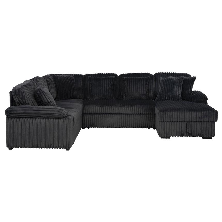 Fluff Sectional Sofa w/Pull Out Bed alternate image, 3 of 15 images.