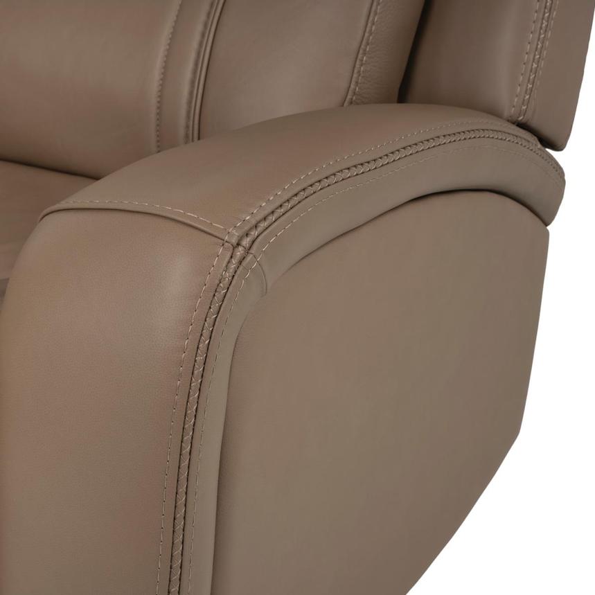 Galaxy Light Brown Home Theater Leather Seating with 5PCS/2PWR alternate image, 20 of 23 images.