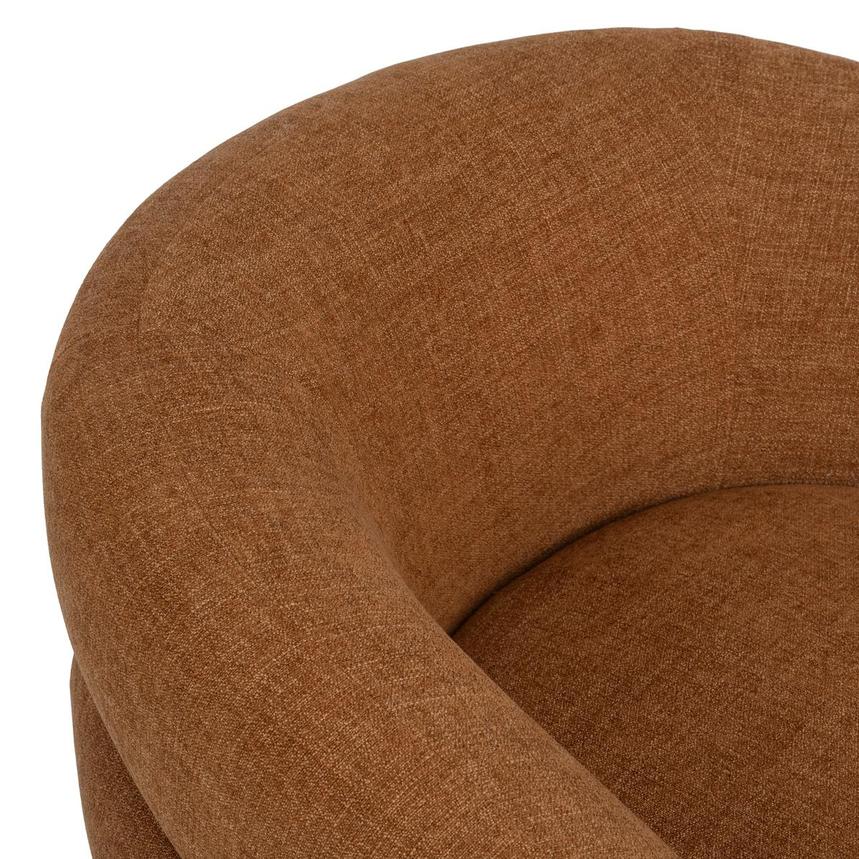 Sandie Rust Swivel Accent Chair  alternate image, 5 of 8 images.