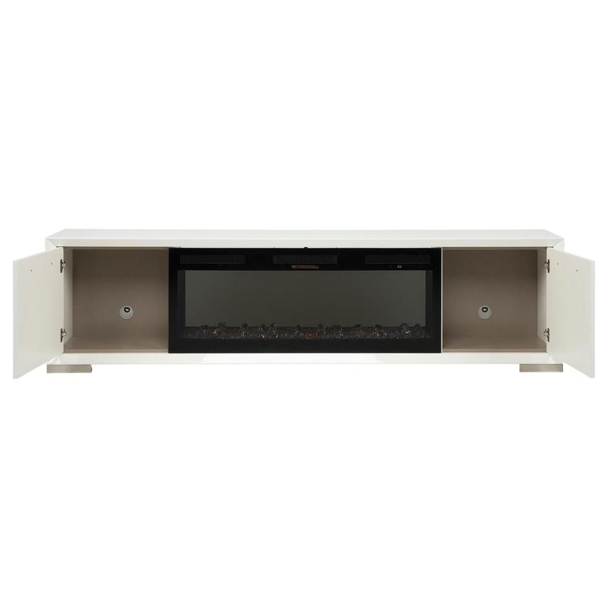 Kaia White Electric Fireplace w/Remote Control  alternate image, 3 of 10 images.