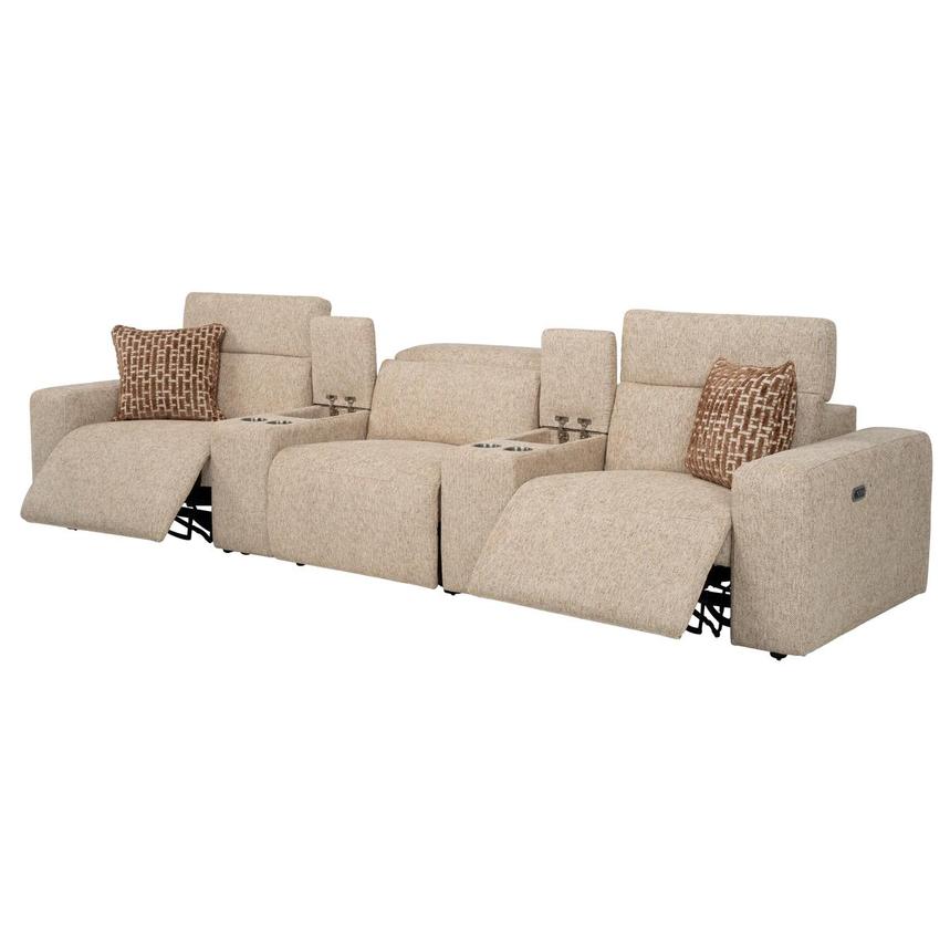 Canvas Home Theater Seating with 5PCS/2PWR alternate image, 3 of 13 images.