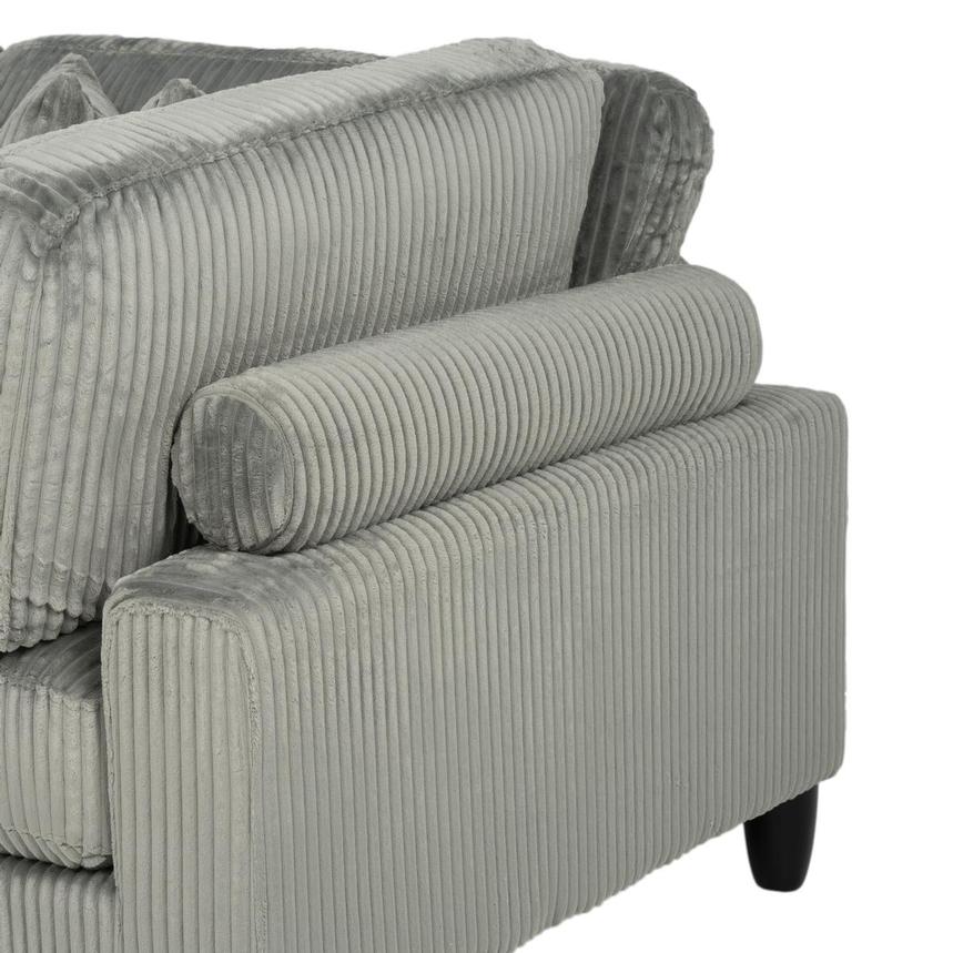 Cape Gray Sectional Sofa w/Ottoman alternate image, 8 of 12 images.