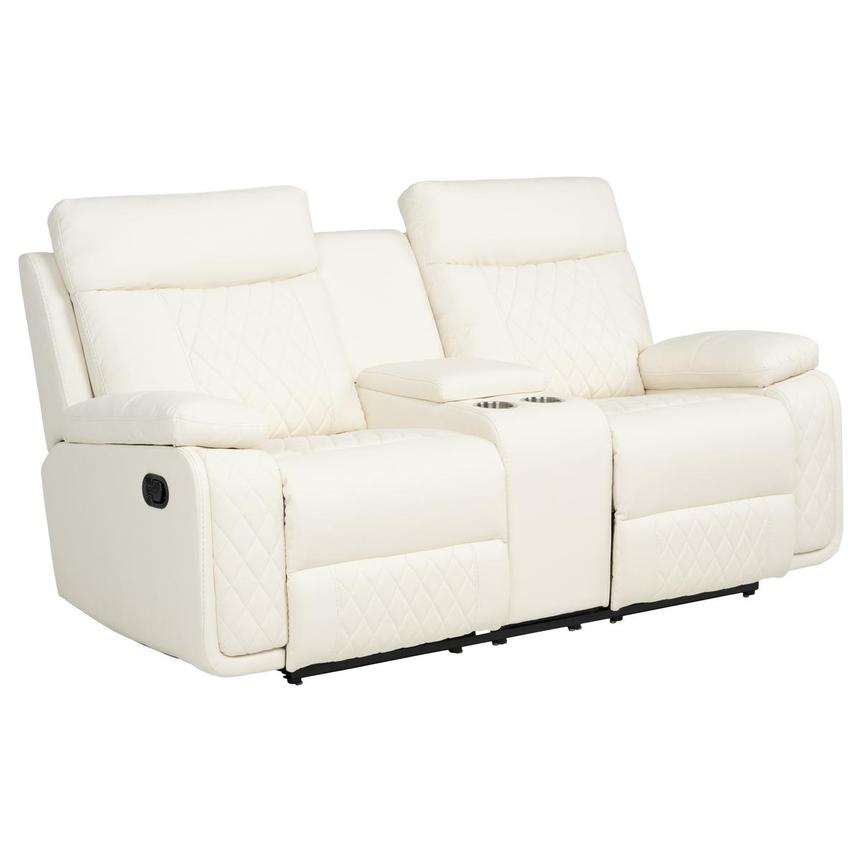 Maddox White Reclining Loveseat alternate image, 3 of 12 images.