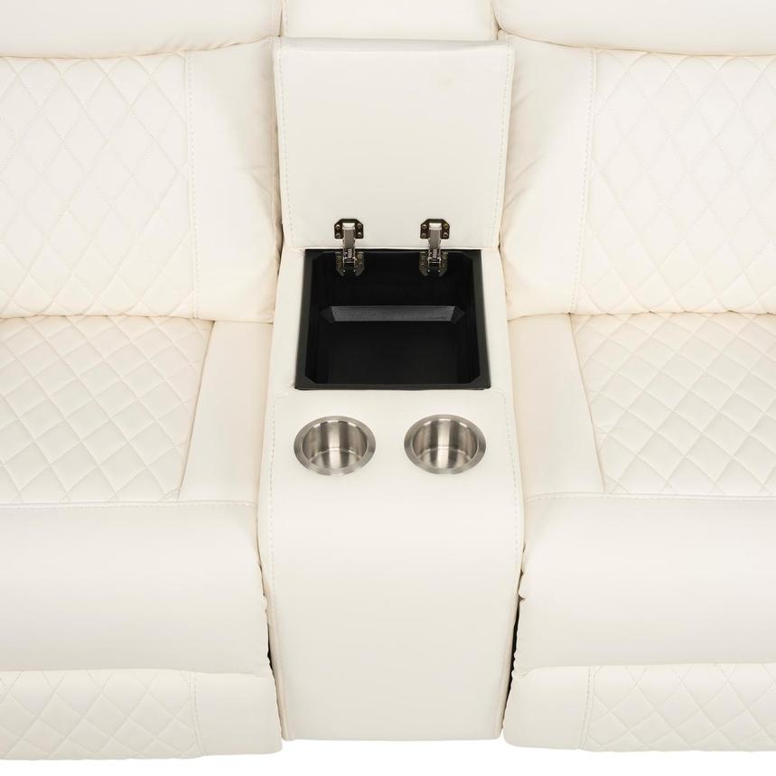 Maddox White Reclining Loveseat alternate image, 8 of 12 images.