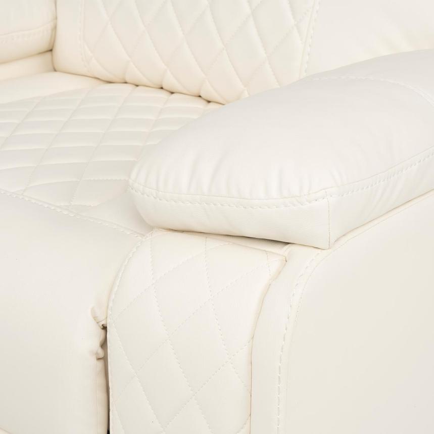 Maddox White Recliner Chair alternate image, 8 of 10 images.