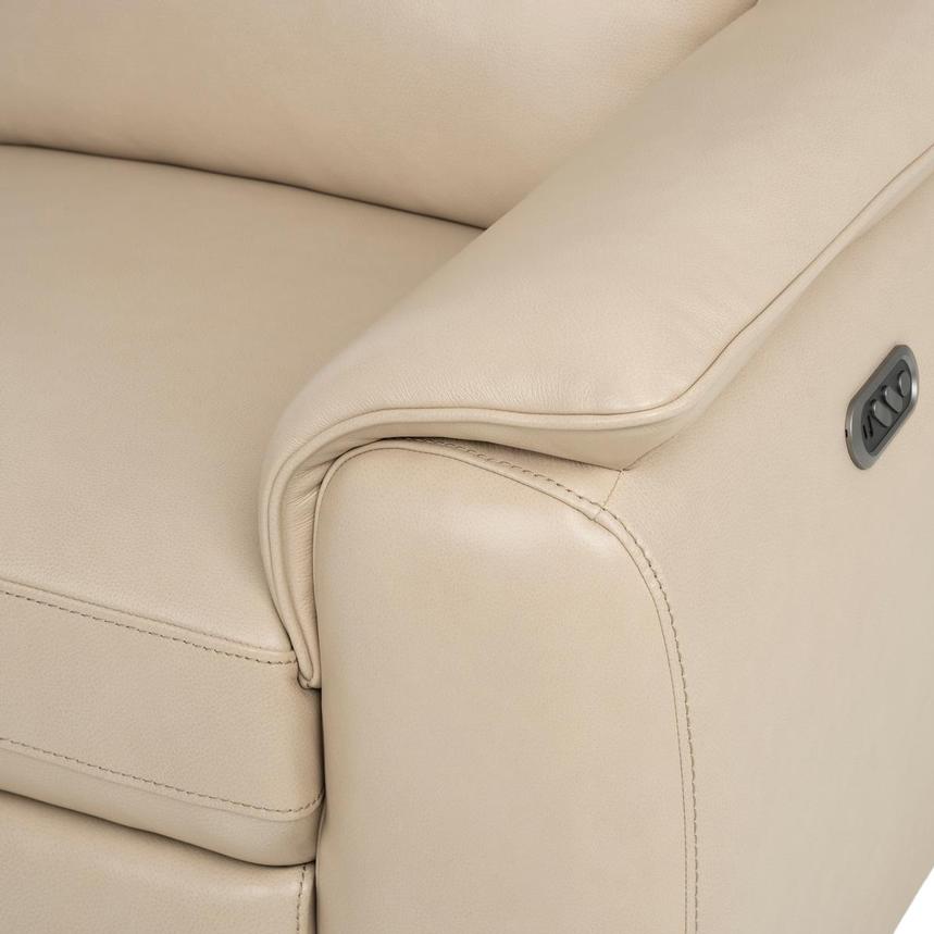 Promenade Beige Leather Power Reclining Sectional with 5PCS/3PWR alternate image, 8 of 9 images.