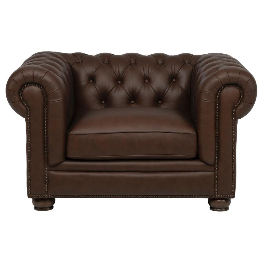 Regency Leather Accent Chair  alternate image, 3 of 8 images.