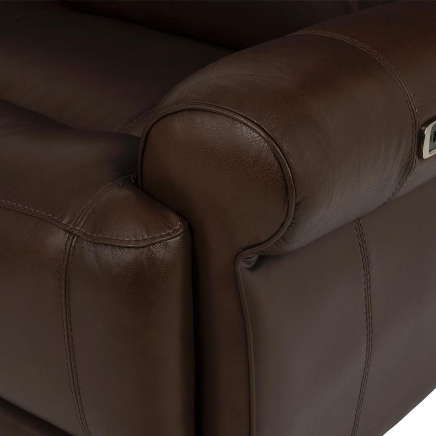 Bruno Brown Home Theater Leather Seating with 5PCS/3PWR alternate image, 10 of 13 images.