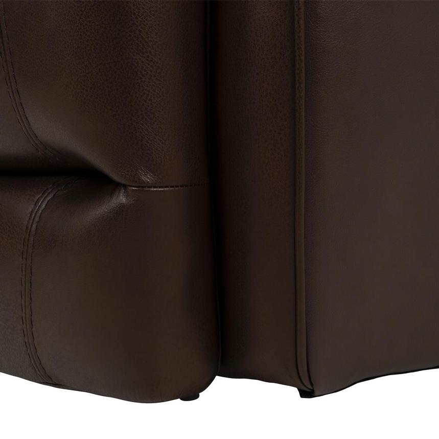 Bruno Brown Home Theater Leather Seating with 5PCS/2PWR alternate image, 10 of 12 images.