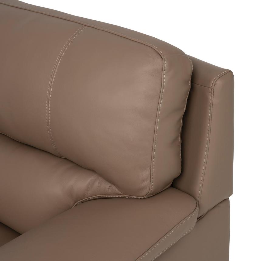 Jali Brown Leather Chair alternate image, 5 of 8 images.