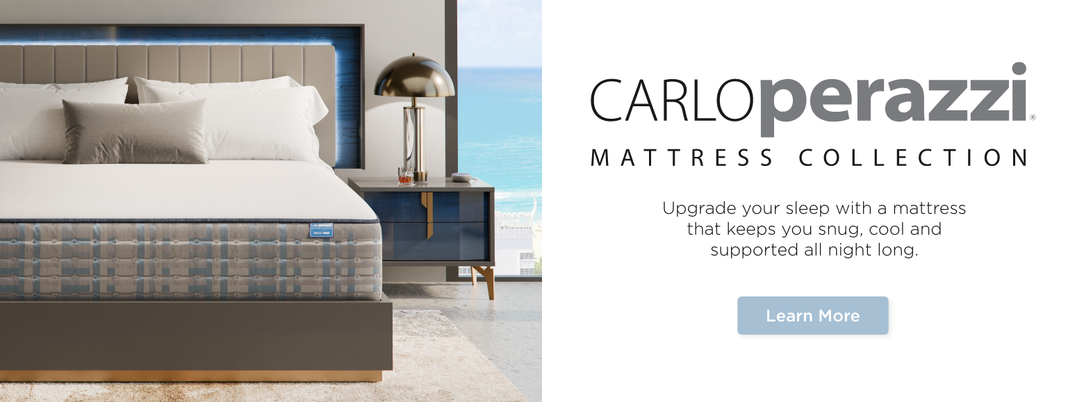 Carlo Perazzi mattress collection. Upgrade your sleep with a mattress that keeps you snug, cool and supported all night long.