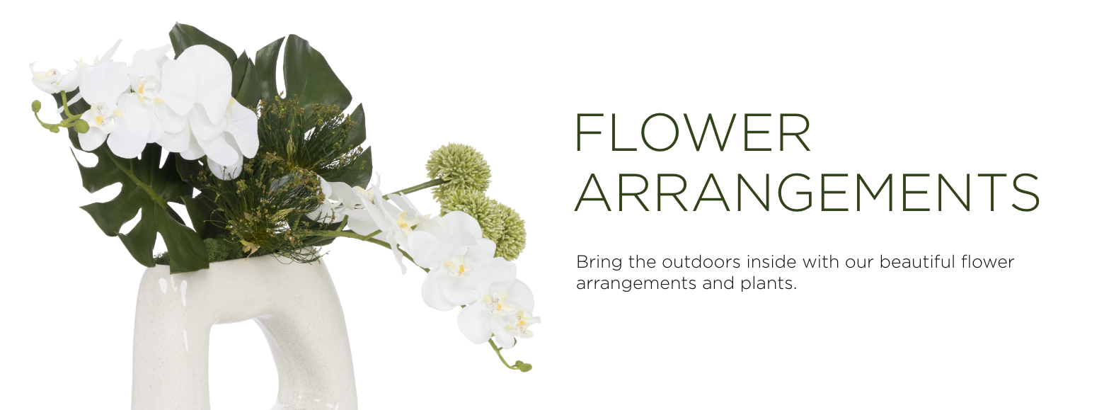 Flower Arrangements. Bring lasting color and beauty into your home with elegant floral arrangements.