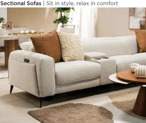 Sectional Sofas. Sit in style, relax in comfort.