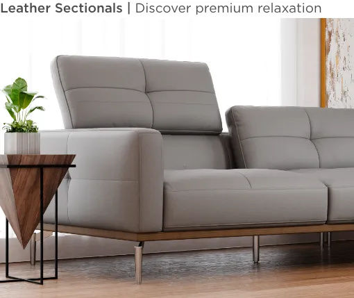 Leather Sectional. Discover premium relaxation