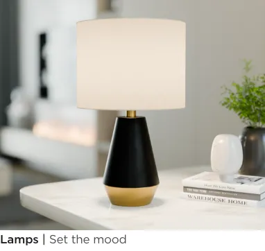 Lamps. Set the mood