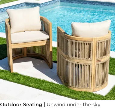 Outdoor Seating. Unwind under the sky