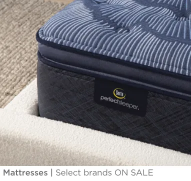 Mattresses. Select brands on sale.