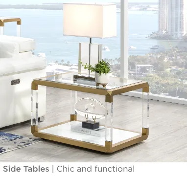 Side tables. Chic and functional